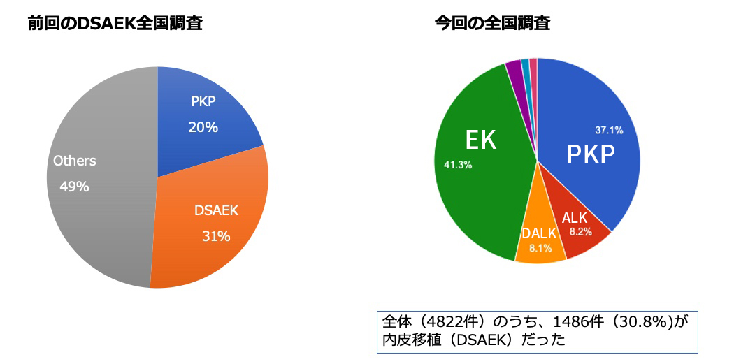 比較２：内皮移植の頻度